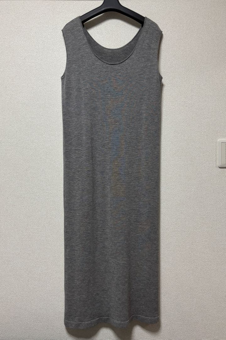 ピンキーアンドダイアン◆レイヤードウールニットワンピース グレー 38