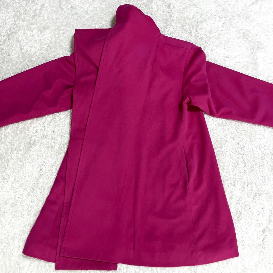 超希少✨イヴサンローラン YSL ウールコート フーデッドコート ピンク M