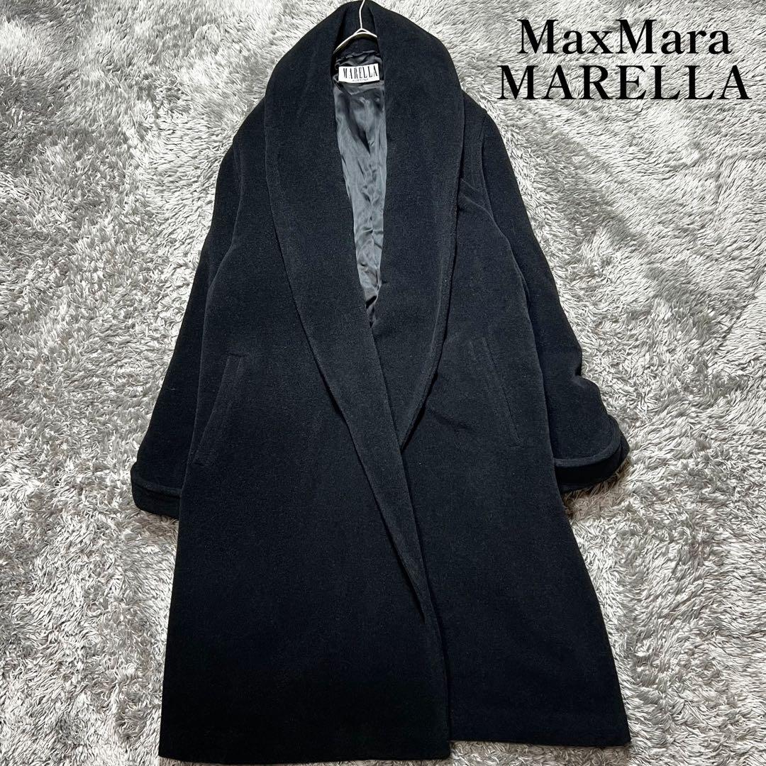 MaxMara MARELLA アルパカ 羽織り チェスターコート XL相当