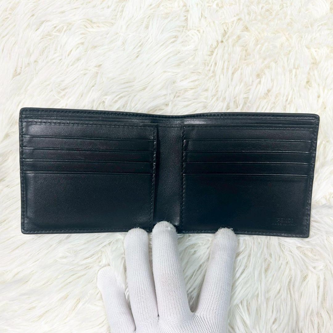 箱付き✨️フェンディ ズッカ柄 2つ折り財布 パイソン ダイアゴナル FFロゴ