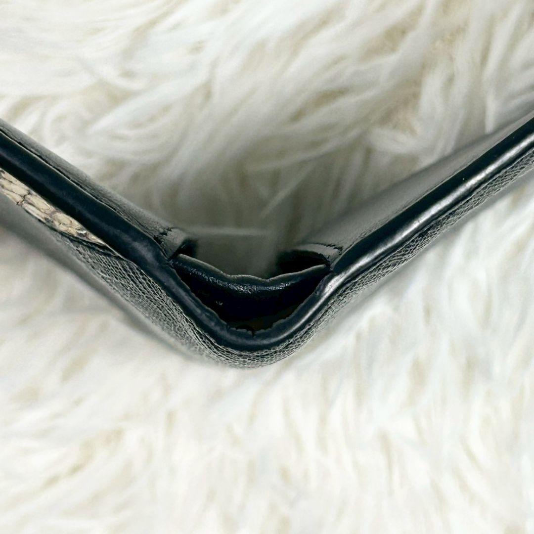 箱付き✨️フェンディ ズッカ柄 2つ折り財布 パイソン ダイアゴナル FFロゴ