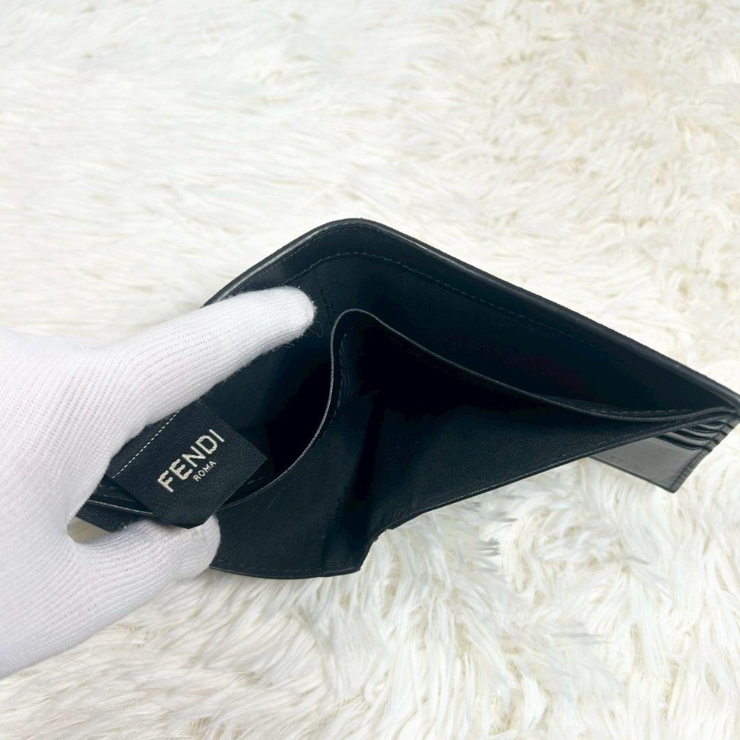 箱付き✨️フェンディ ズッカ柄 2つ折り財布 パイソン ダイアゴナル FFロゴ