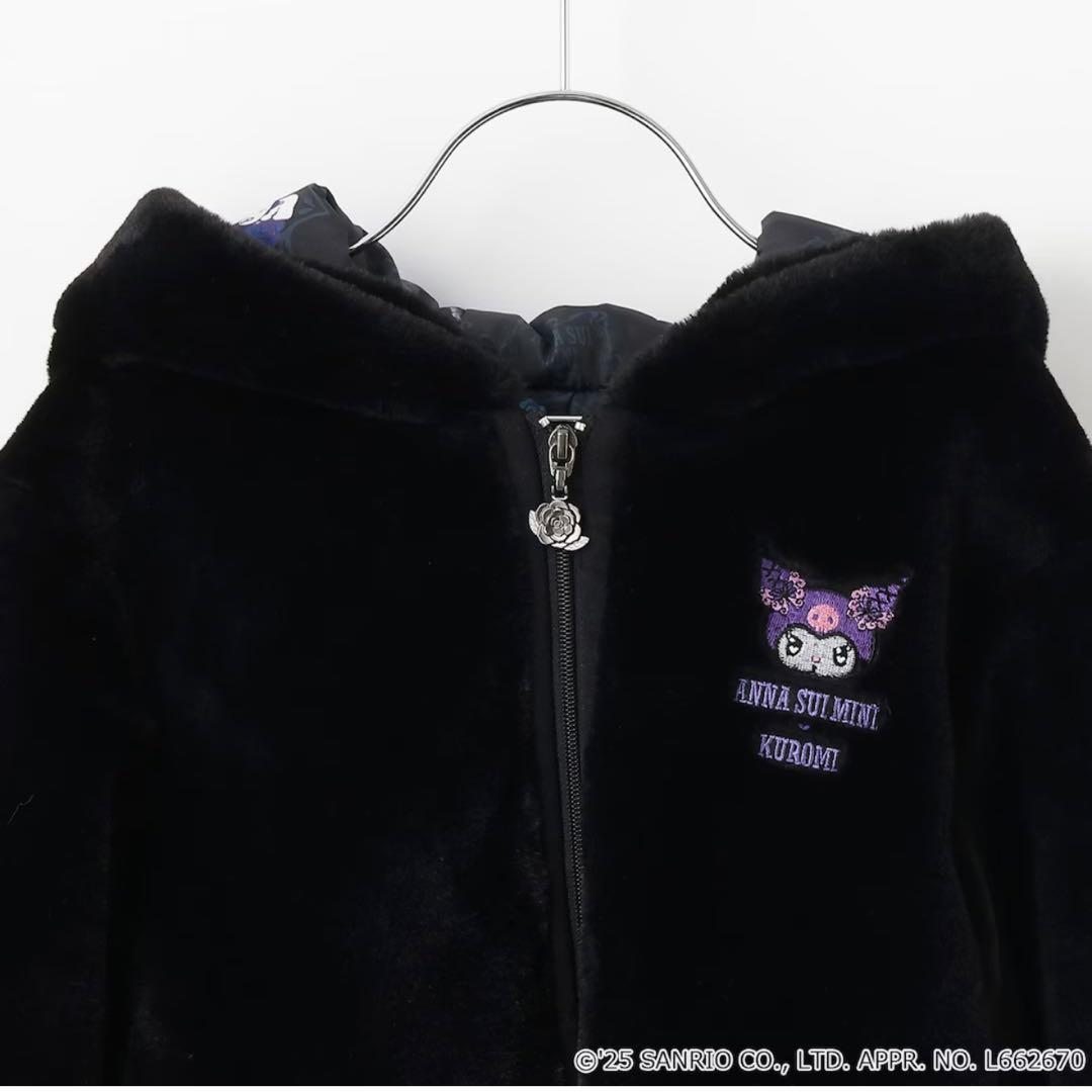 150✨アナスイミニ　クロミコラボ　完売　黒　クロミ フリースジャケットほぼ新品