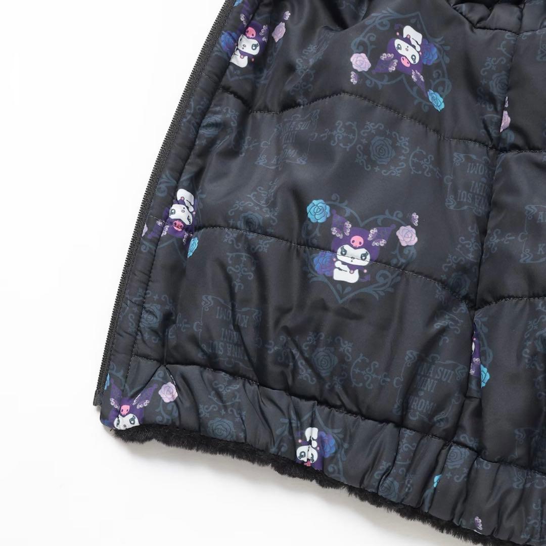 150✨アナスイミニ　クロミコラボ　完売　黒　クロミ フリースジャケットほぼ新品