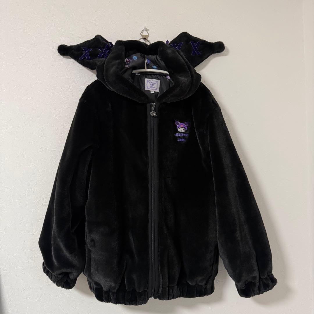 150✨アナスイミニ　クロミコラボ　完売　黒　クロミ フリースジャケットほぼ新品