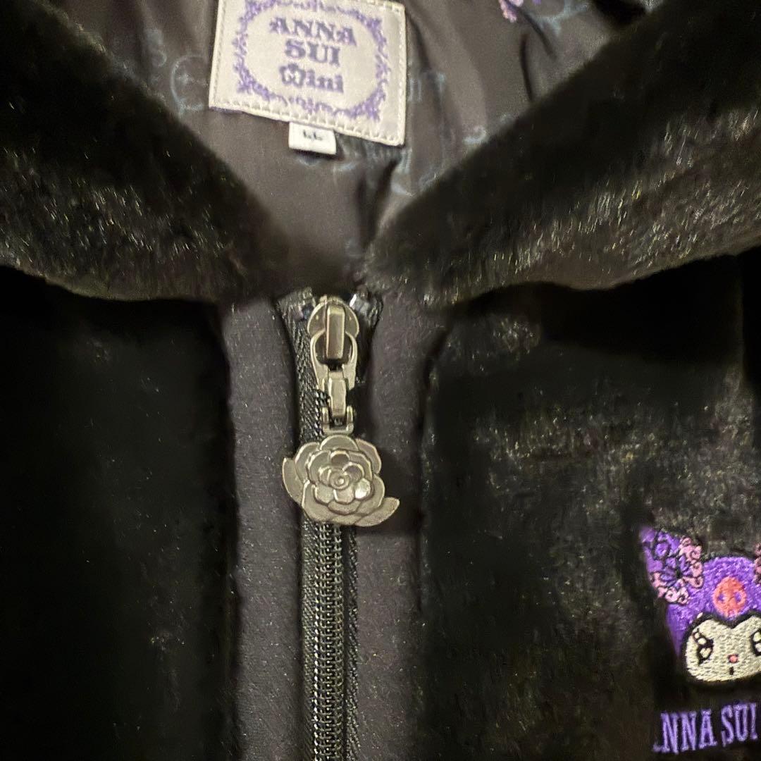 150✨アナスイミニ　クロミコラボ　完売　黒　クロミ フリースジャケットほぼ新品