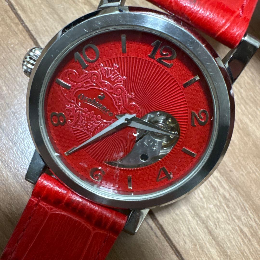 レア品 Orobianco オロビアンコアナログ(自動巻き)両面腕時計