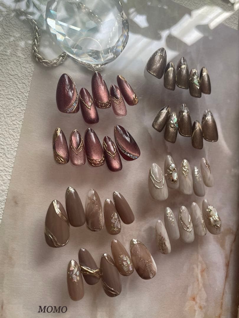 【専用】オーダーネイルチップ　ハンドメイドネイルチップ　4P