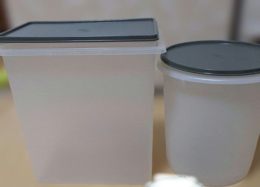 タッパーウェア(大)　長方形·丸形　 2コセット