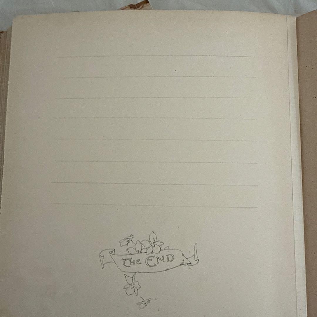 追加写真★アンティーク雑記帳ベビーアルバム洋書ヴィクトリアン　ジャンクジャーナル