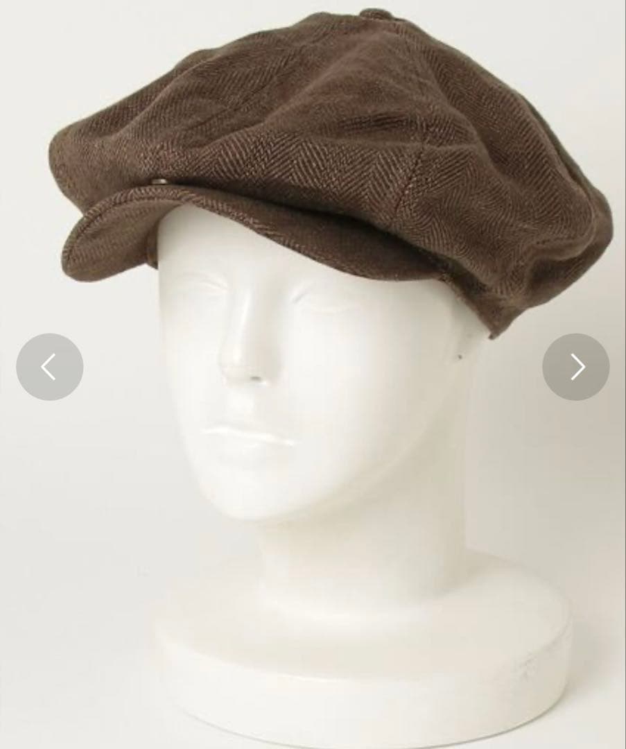 RRL リネン ヘリンボーン ニュースボーイキャップ 58cm