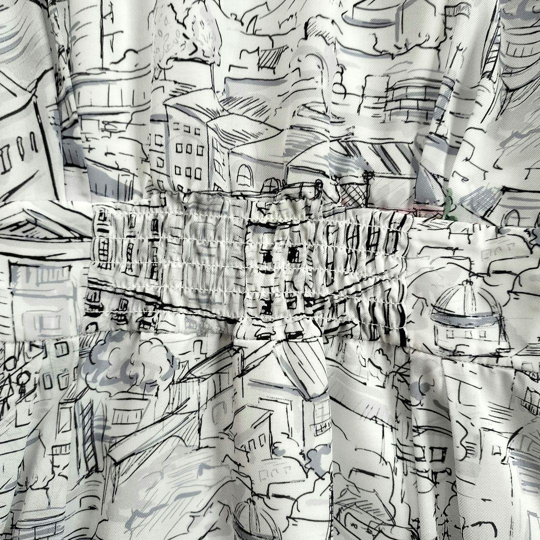 美品 ピンキーアンドダイアン ヨーロピアンシティスケープワンピース 36