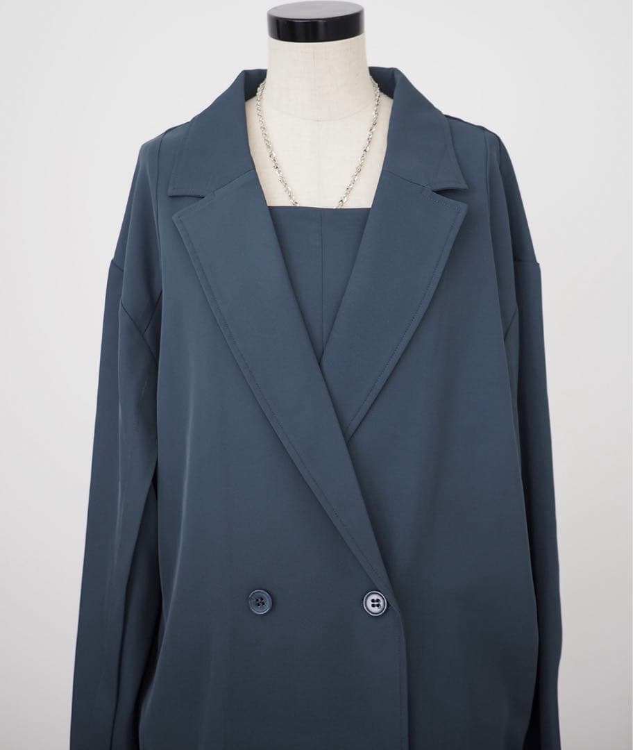 et.UNiVER ブルー パンツドレス オケージョン