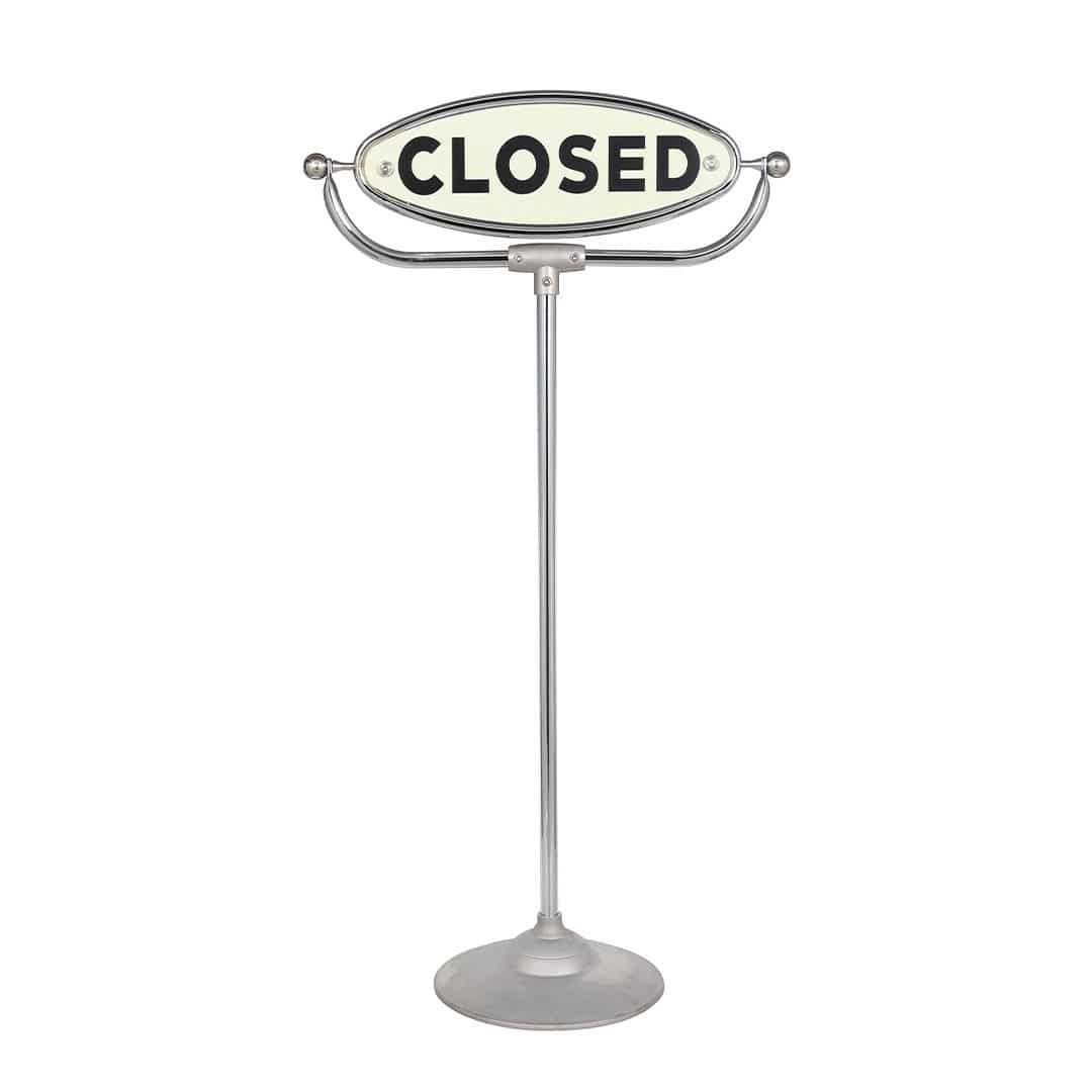 新品 オープン クローズド サイン スタンド 回転 看板 ダルトン インテリア