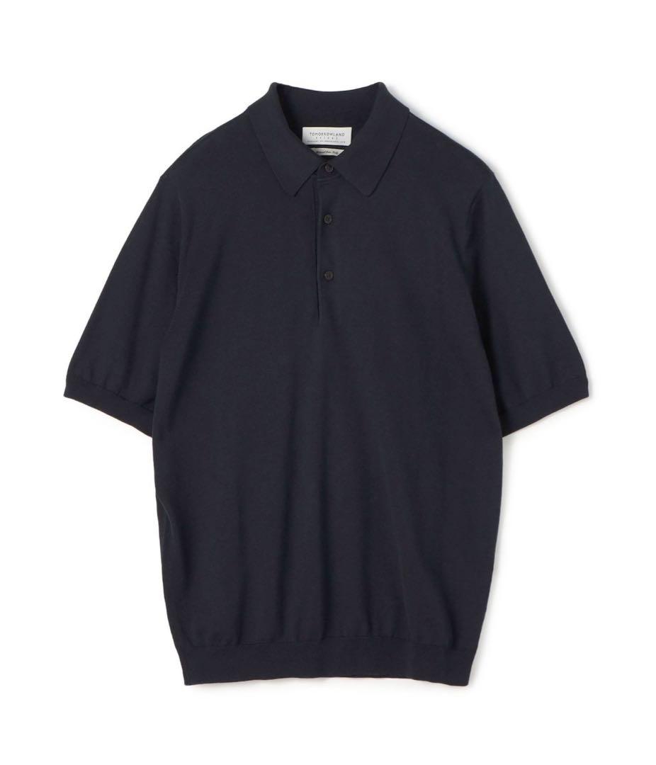 美品 TOMORROWLAND シルクコットン ニットポロシャツ SESIA