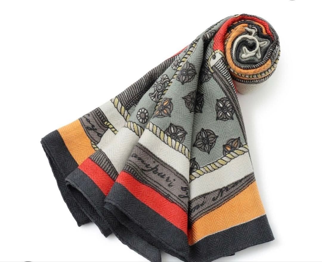 K*a様 manipuri ウールシルクヘリンボーン織