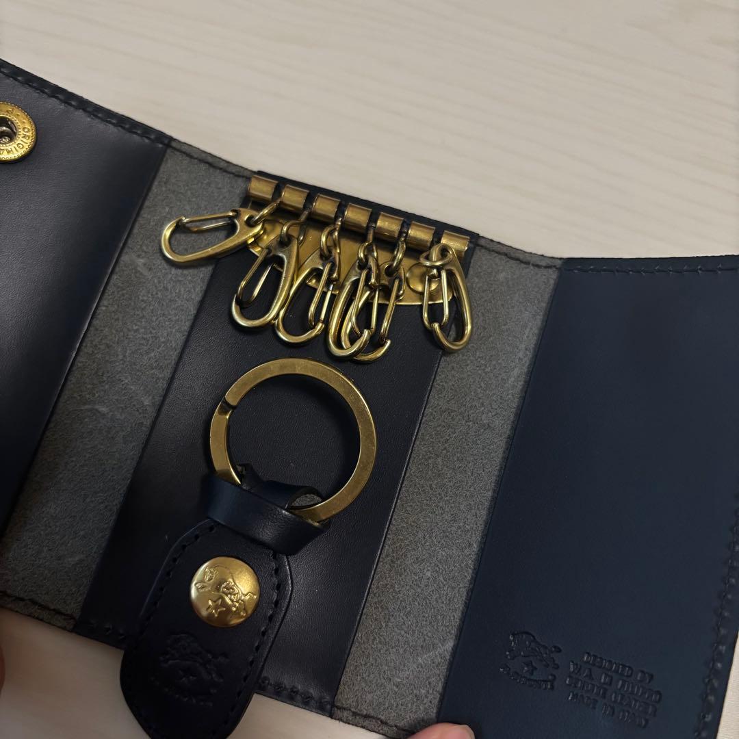 みや　イルビゾンテ　キーケース　ネイビー