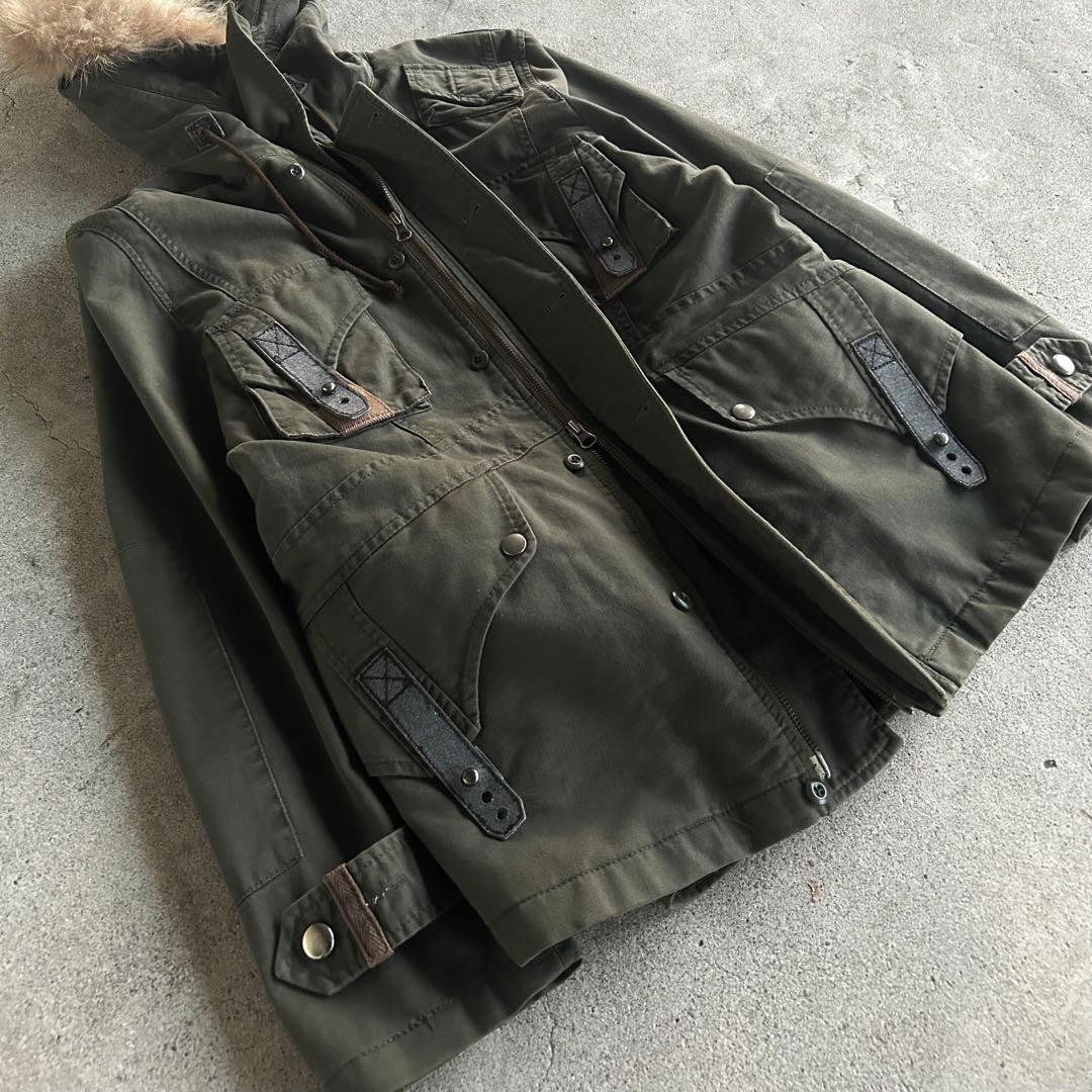 PPFM N-2B ラクーンファー ミリタリージャケット Y2K アーカイブ