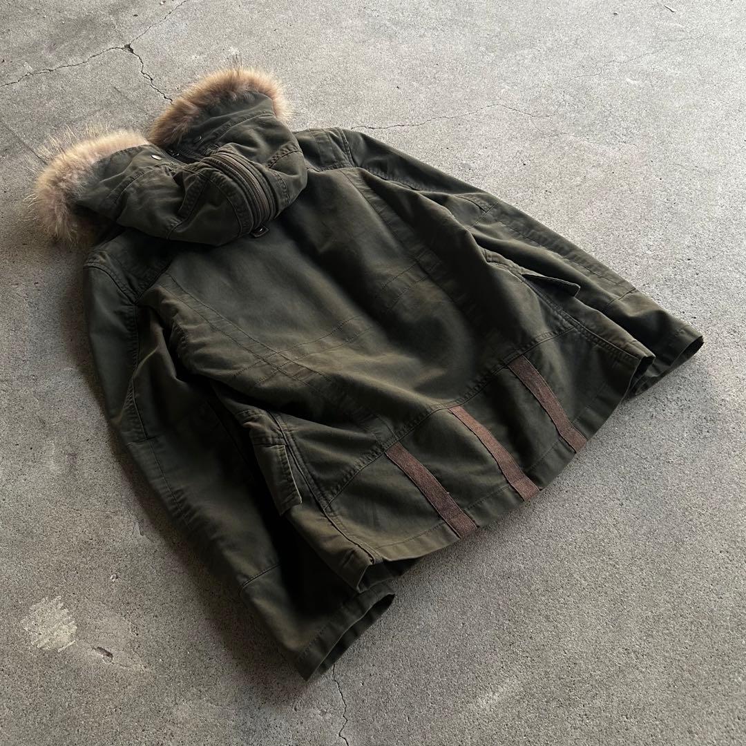 PPFM N-2B ラクーンファー ミリタリージャケット Y2K アーカイブ