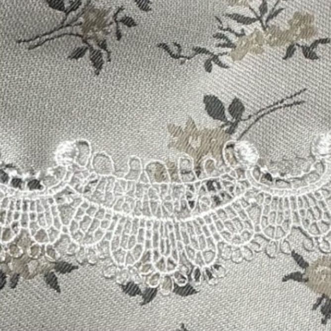 【120】エルアンノアール アンサンブル フォーマル ブラウン ベージュ 花柄