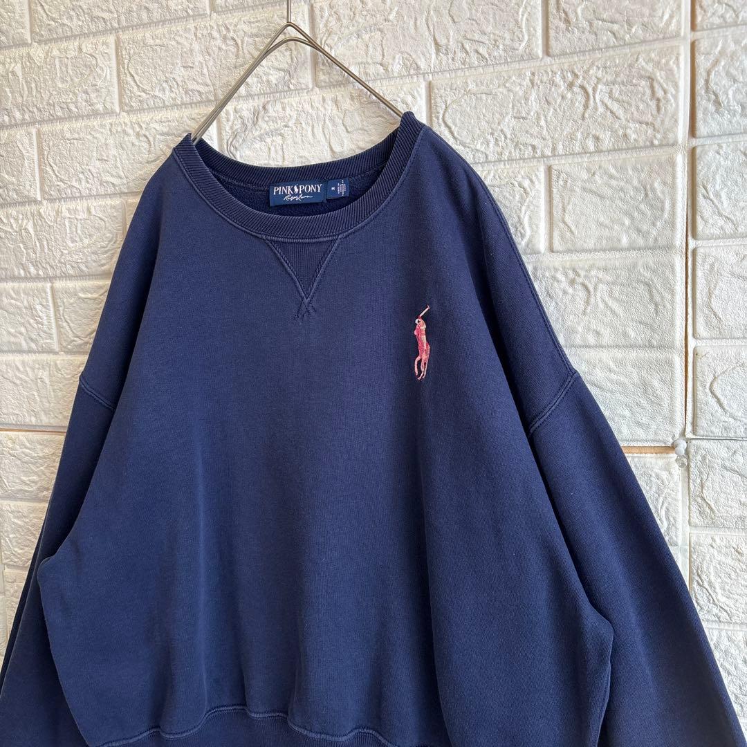 ラルフローレン PINK PONY ピンクポニー 刺繍 スウェット トレーナー