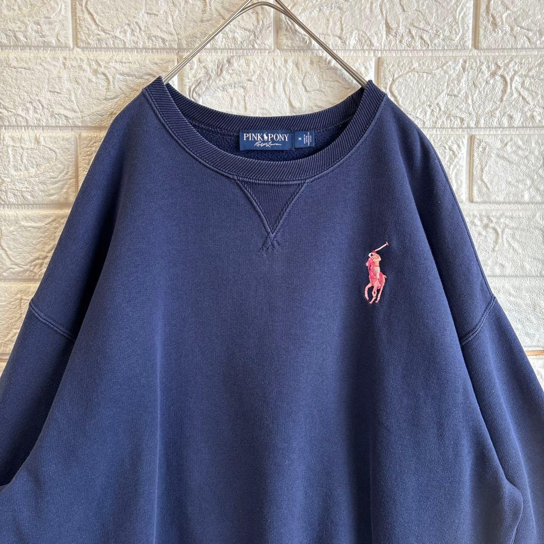 ラルフローレン PINK PONY ピンクポニー 刺繍 スウェット トレーナー