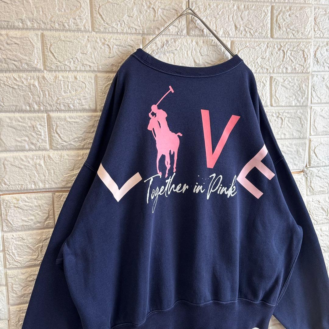 ラルフローレン PINK PONY ピンクポニー 刺繍 スウェット トレーナー