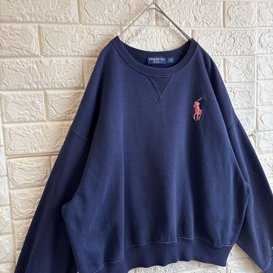 ラルフローレン PINK PONY ピンクポニー 刺繍 スウェット トレーナー