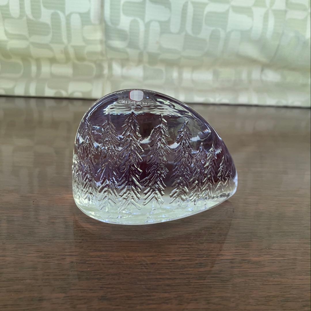 【美品】/イッタラ Ahti/アハティ ペーパーウェイト(置物)