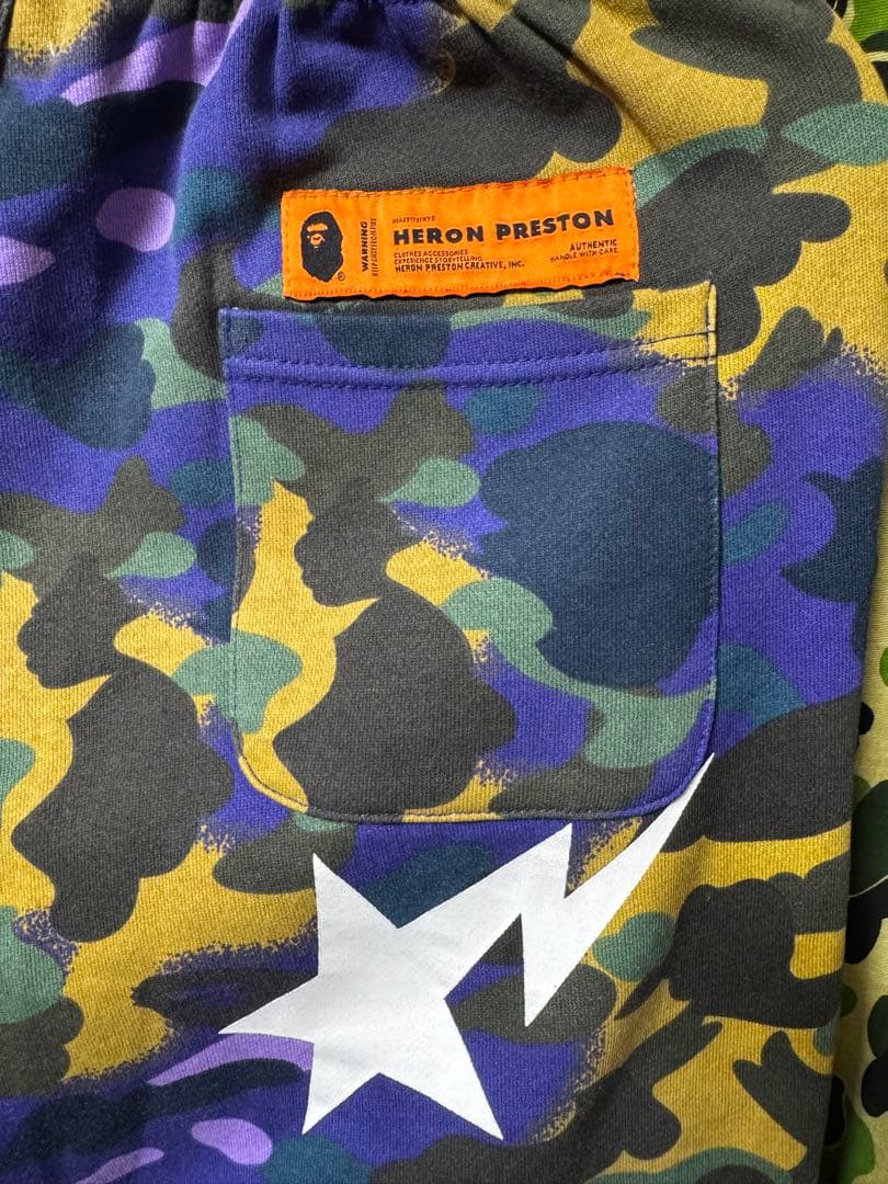 ユウ BAPE × HERON PRESTON スウェットパンツ