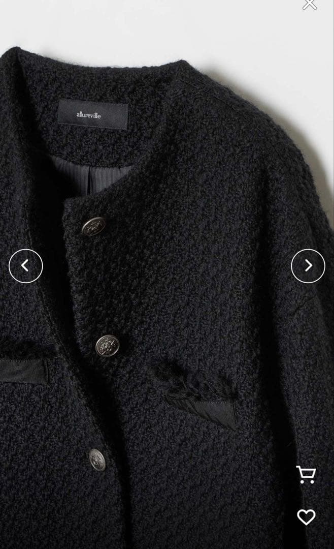 allureville未使用ノーカラージャケット