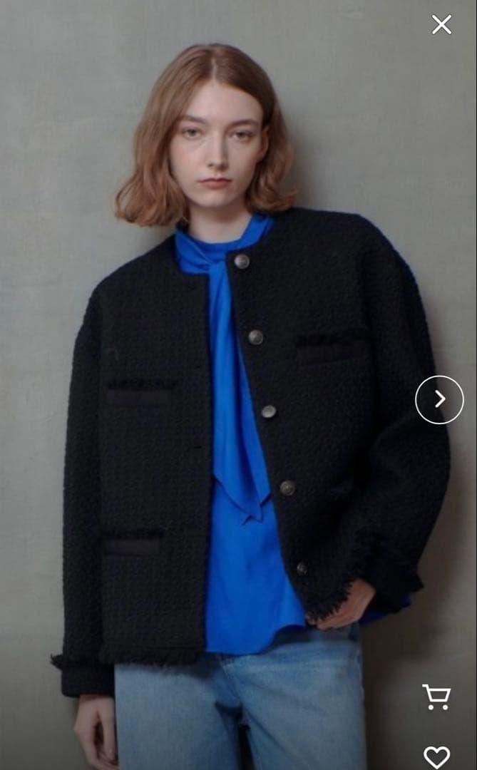 allureville未使用ノーカラージャケット