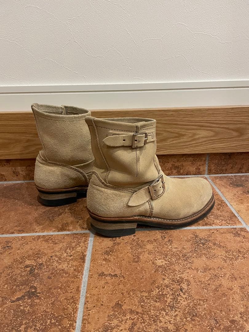 レッドウイング　2965 エンジニアブーツ ベージュ スエード