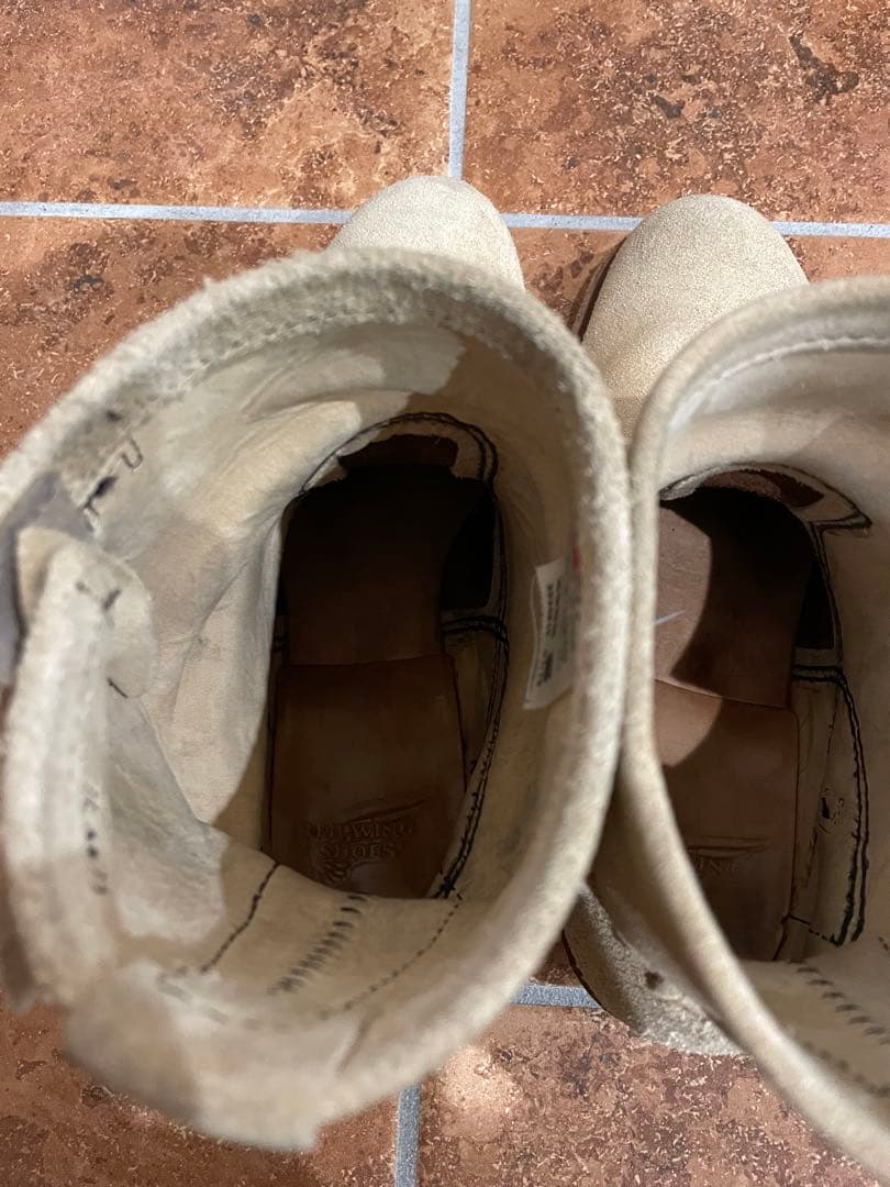 レッドウイング　2965 エンジニアブーツ ベージュ スエード