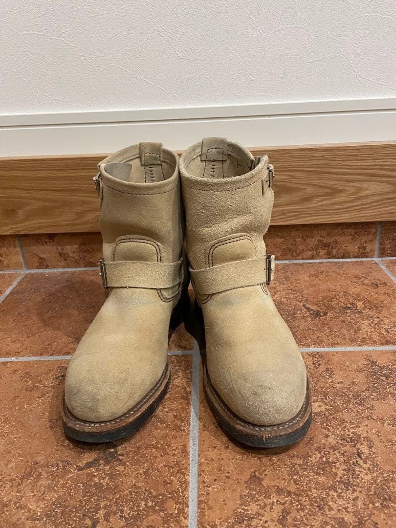 レッドウイング　2965 エンジニアブーツ ベージュ スエード