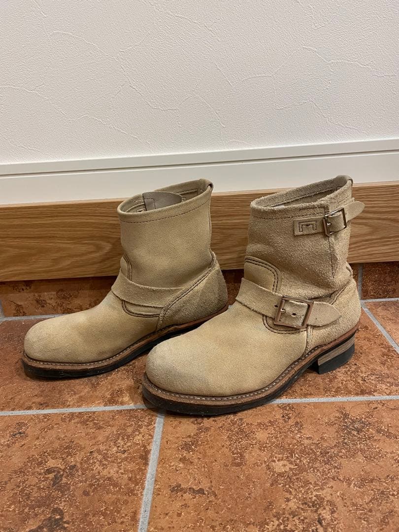 レッドウイング　2965 エンジニアブーツ ベージュ スエード