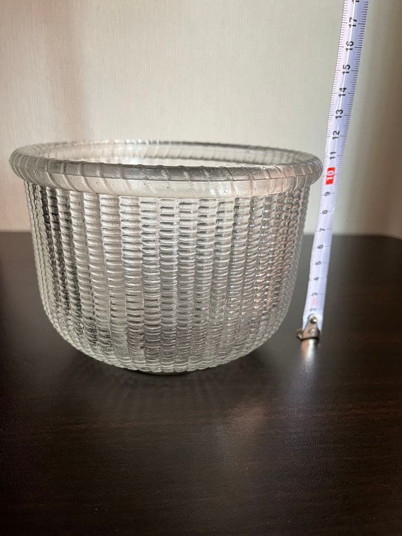 ナンタケットバスケット型　　ガラスジャー(キャニスター)