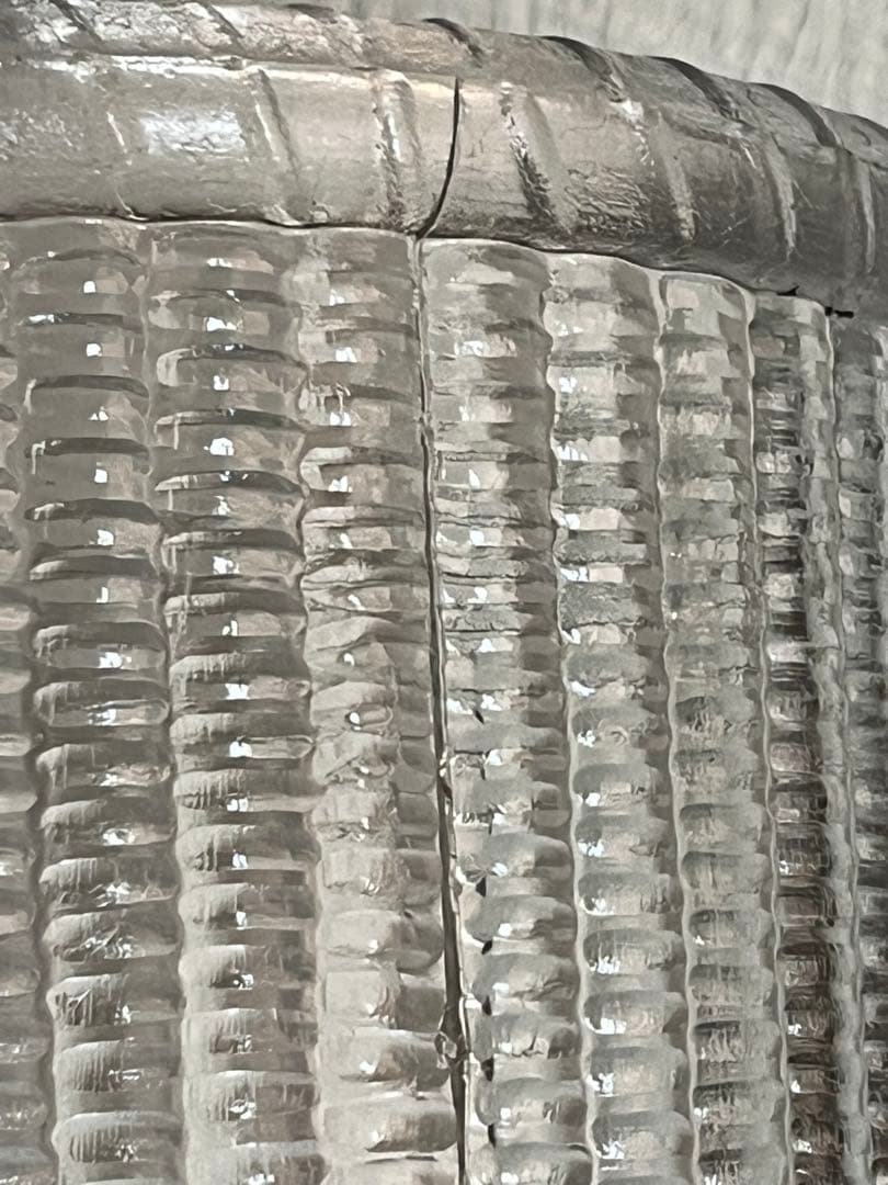 ナンタケットバスケット型　　ガラスジャー(キャニスター)