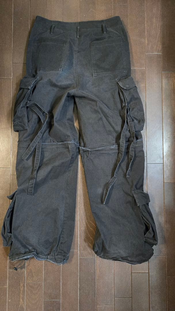GRANCY　ZipDesign CargoPants ブラックMサイズ