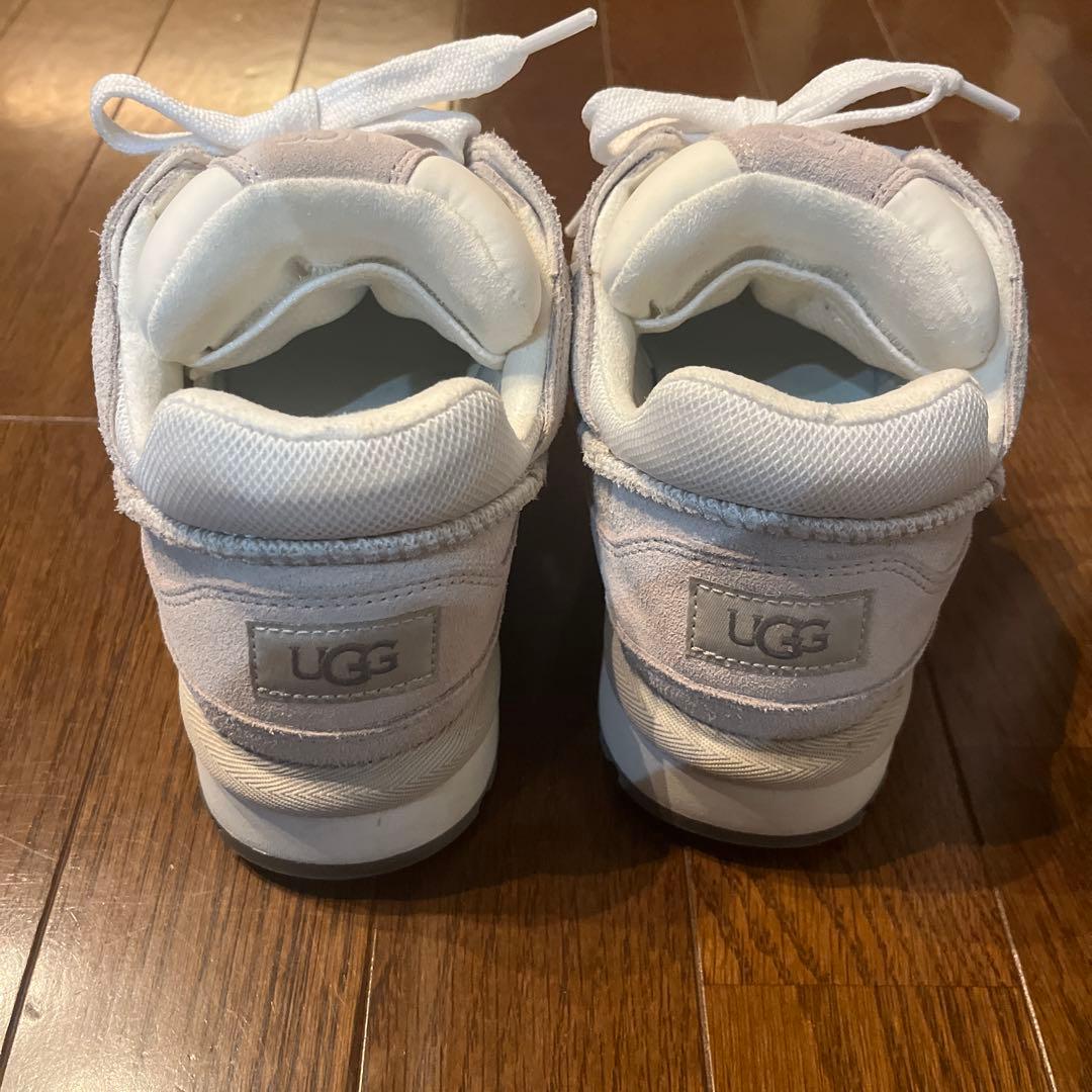 UGG スニーカー CA805風 ホワイト ベージュ ローカット 箱あり24cm