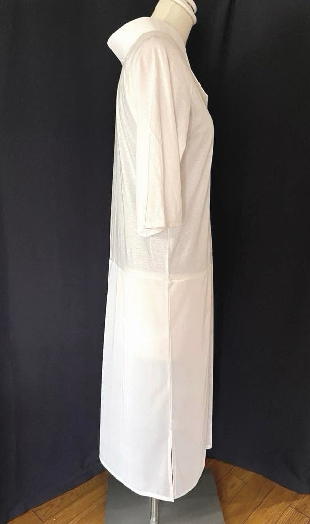 【くるり】前開きTシャツ襦袢ルグラン　ワンピースタイプ　ホワイト