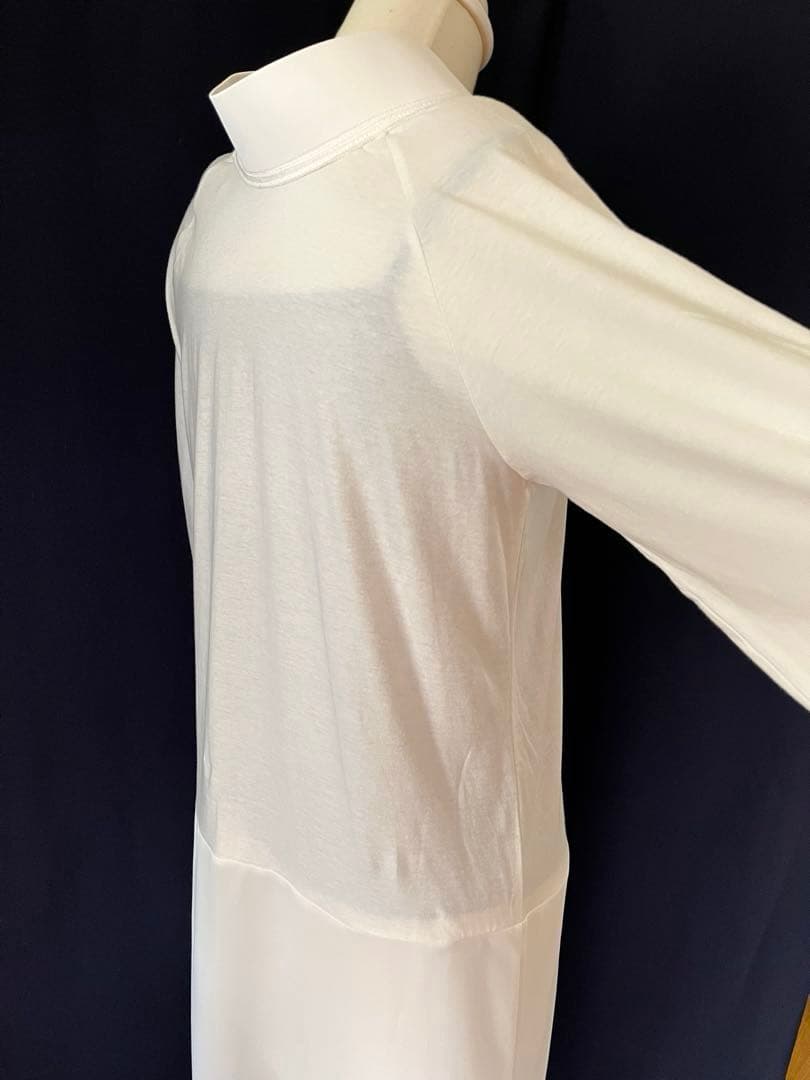 【くるり】前開きTシャツ襦袢ルグラン　ワンピースタイプ　ホワイト