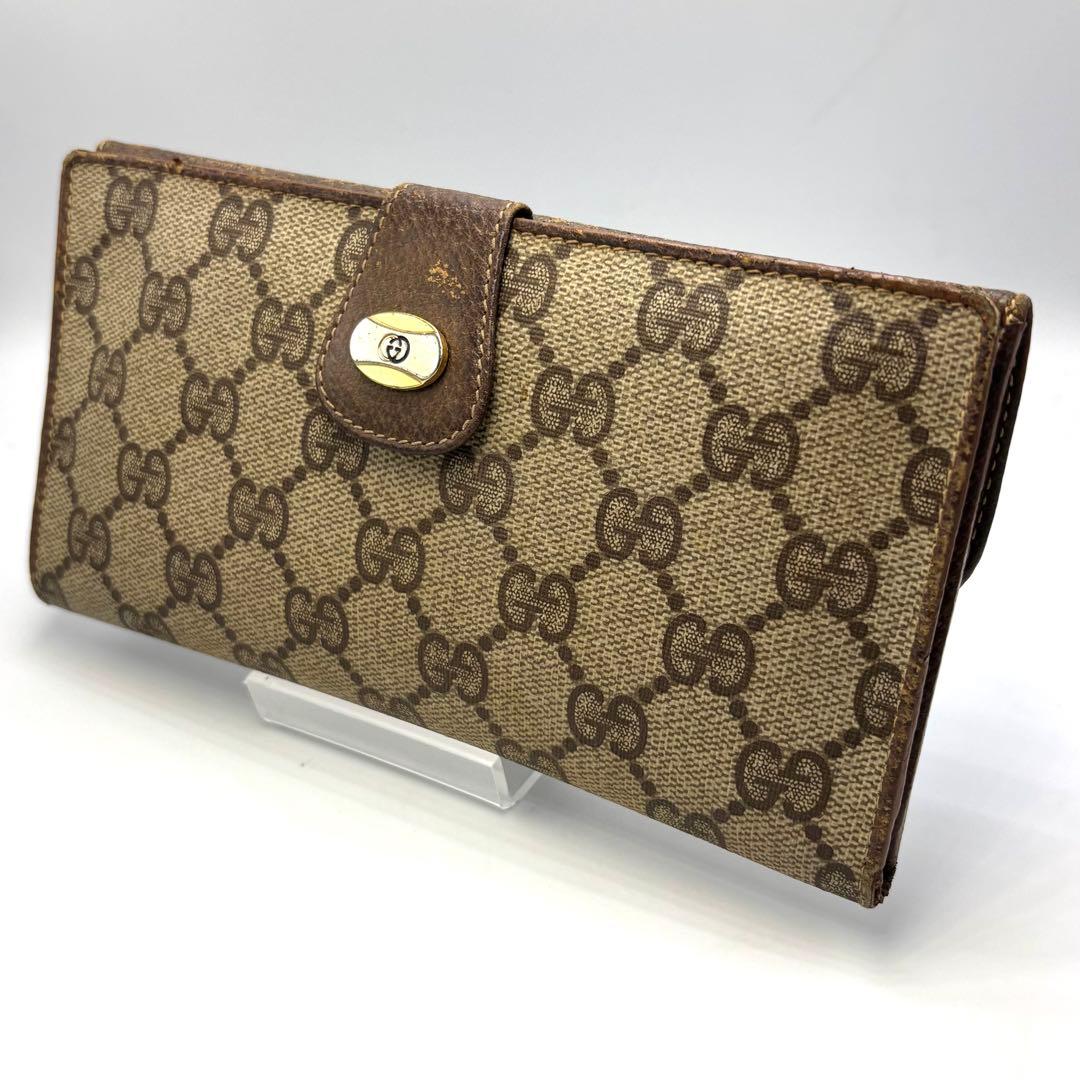GUCCI アクセサリーコレクション 長財布 GG柄 ヴィンテージ