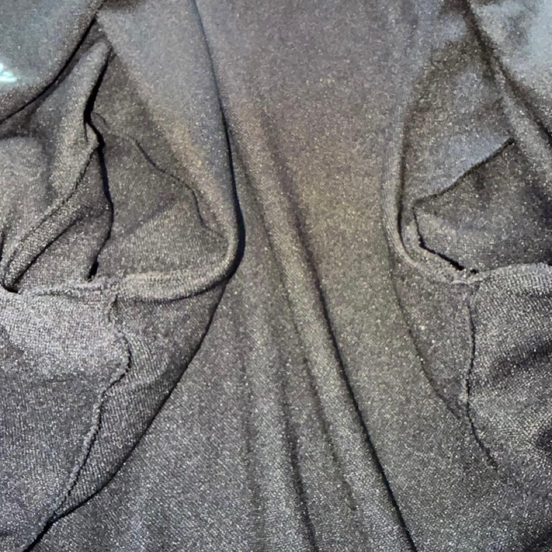 YEGG ジップアップパーカー　フーディ耳付き ブラック 韓国 刺繍ロゴ