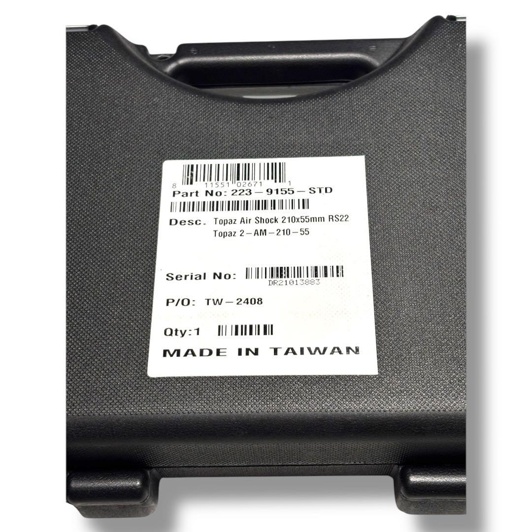 美品DVO TOPAZ 2 リアショック210x55mm