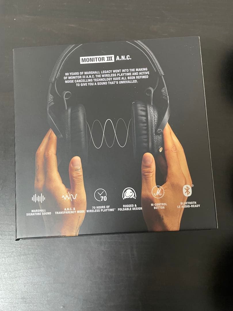 Marshall Monitor IIIワイヤレスヘッドホン ブラック