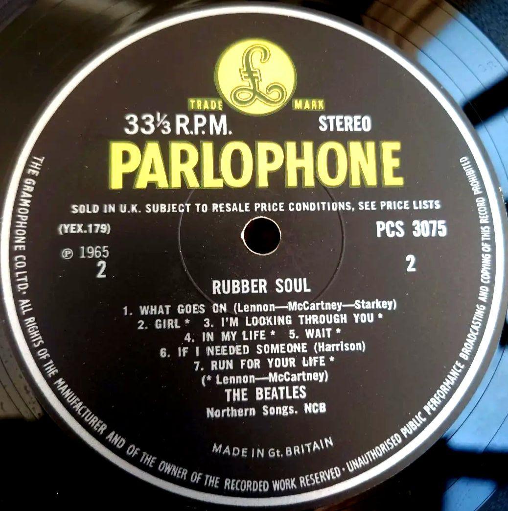 UK盤THE BEATLES RUBBER SOUL