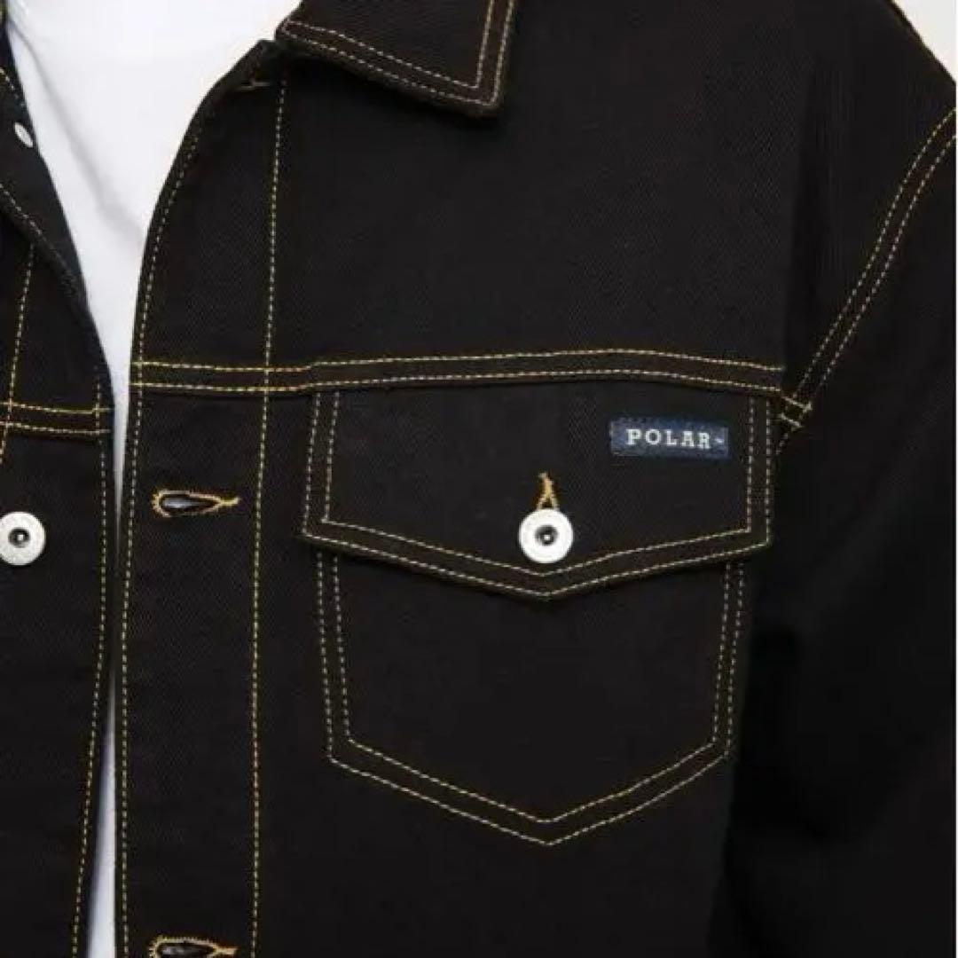 POLAR SKATE CO. ブラックデニムジャケット Lサイズ