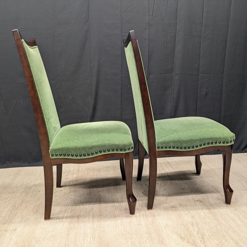 マルニ　ベルサイユ　猫脚　2脚　ダイニングチェア　ハイバック　イス　椅子　B