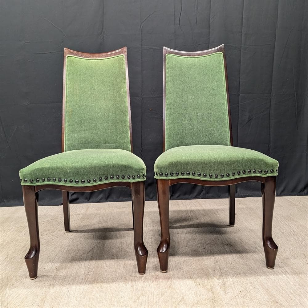 マルニ　ベルサイユ　猫脚　2脚　ダイニングチェア　ハイバック　イス　椅子　B